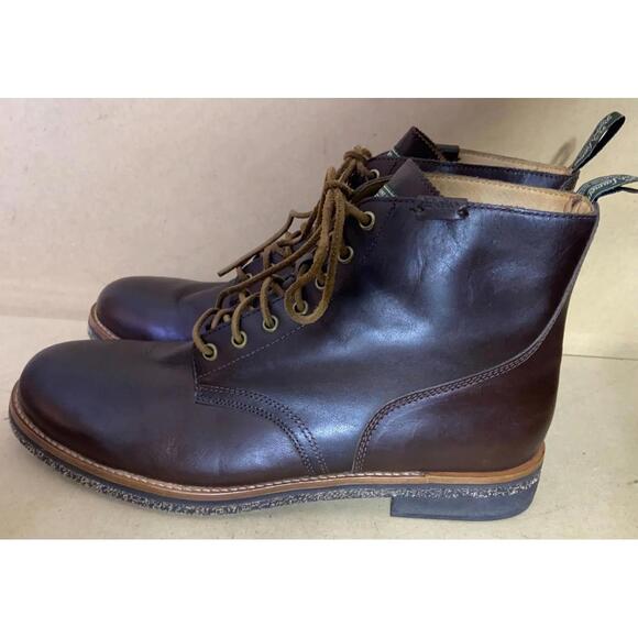 RL Army BT Polo Ralph Lauren Country Army Boots Mens Size 12 D Brown Cow Leather - Picture 1 of 10